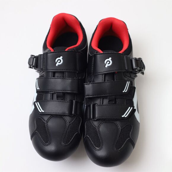 Peloton Black and Red Cycling Shoes With Cleats Unisex Sz 39 - Picture 5 of 11